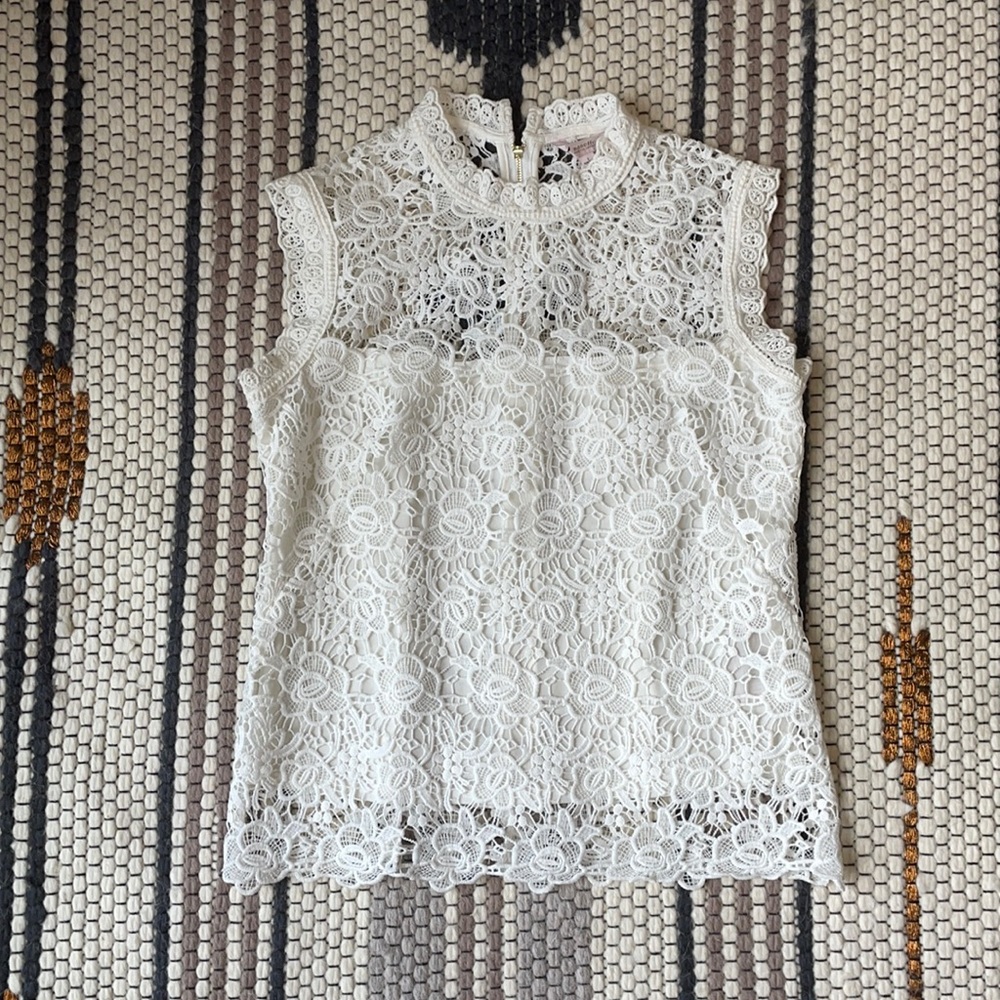 White lace top